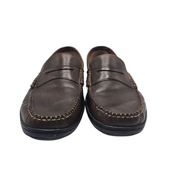 Cole Haan Men's French Cup Penny Loafer Brown Driving Moccasin #C07638 Size 11M - Picture 4 of 10